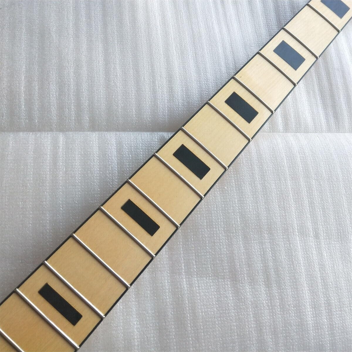 Gloss 5 String Bass Guitar Neck 21 Fret 34inch Maple Fretboard Block Inlay Parts