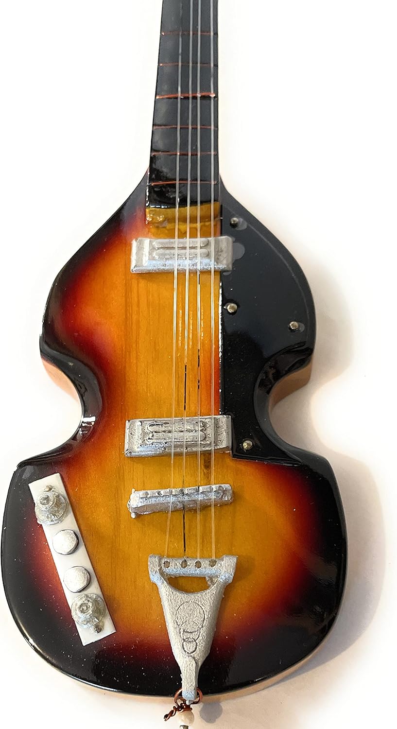 Pro Beatle Bass Sunburst Miniature Guitar Replica Collectible Guitar