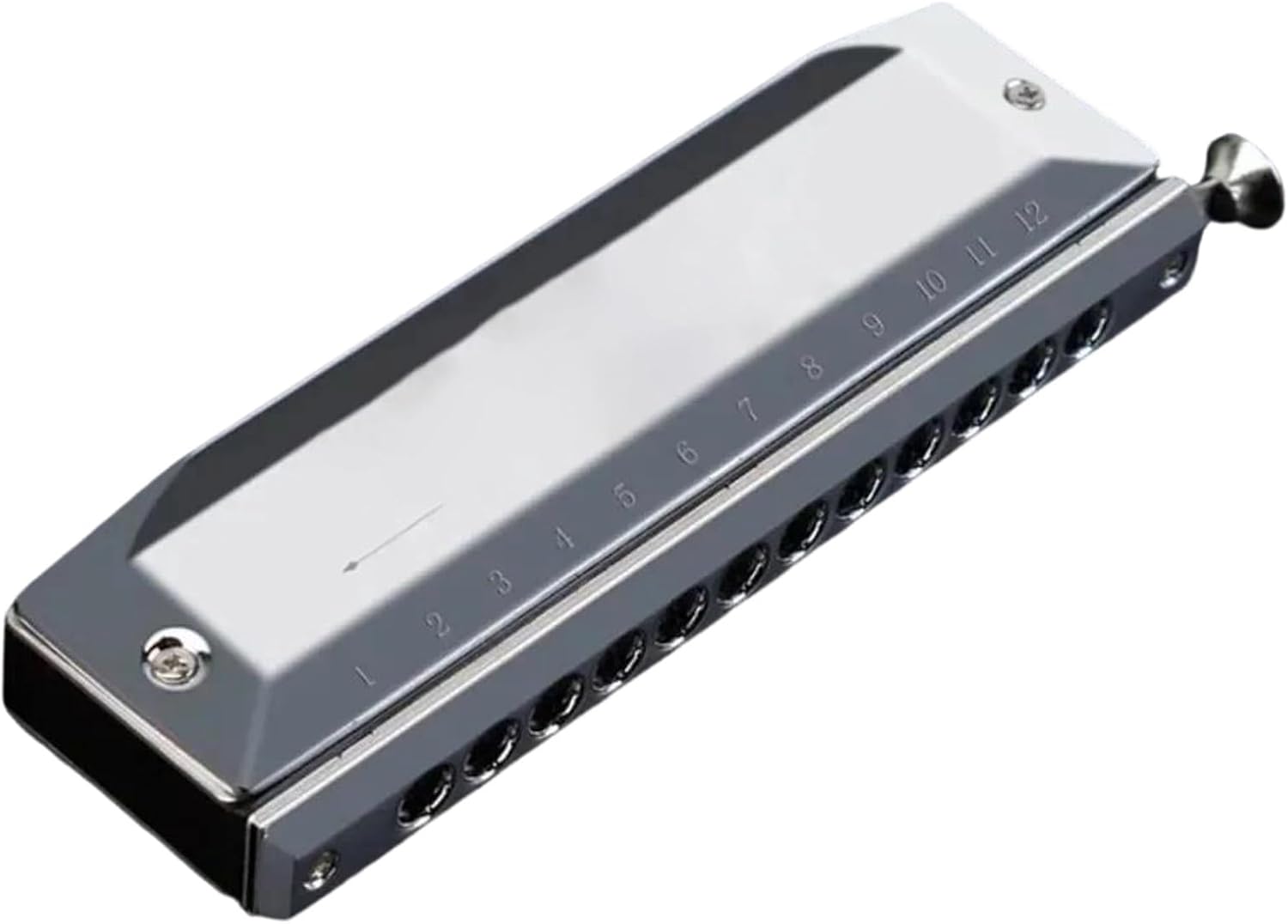 Beginner Professional Harmonica Introductory Practice Chromatic Scale 10 12 Hole C Woodwind Instrument(16 Holes 64 Tone)