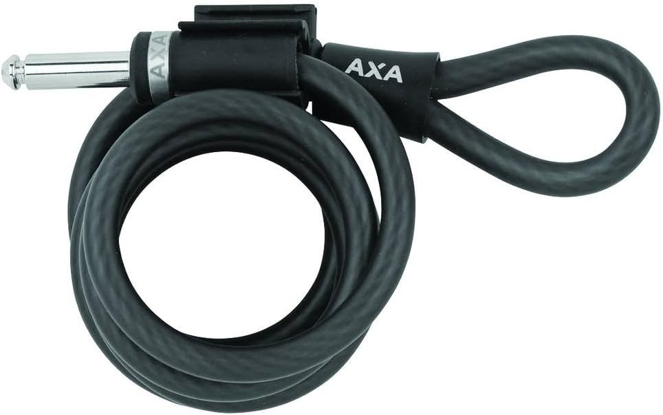 AXA 5011530 1X Chain Lock Single Plug-in Cable Newton Plug-in Cable Black 18010, 180cm10mm, Can only be Used Products
