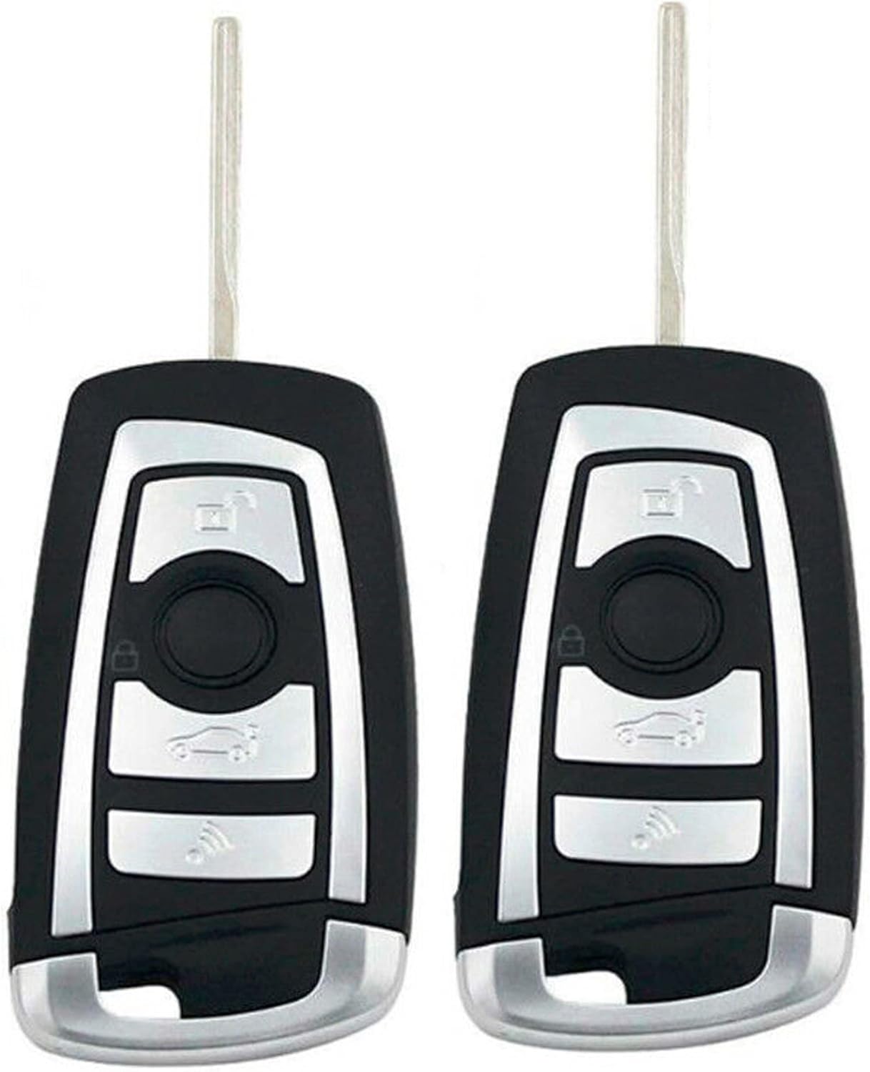 2X New Replacement Keyless Entry Remote Control Key Fob Compatible with & Fits for BMW LX8FZV 6955750