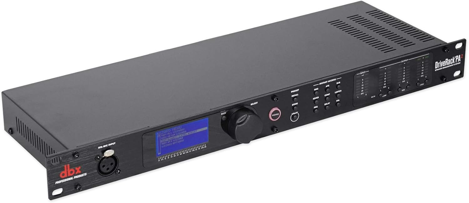 Audiosavings Bundle (1) rv DJ1500 DJ Headphones w/Detachable Coil Cable bundle with (1) DBX DriveRack PA2 Speaker & (2) rv RCXFM20E-B 20 Foot Female to Male XLR Mic Cable (Items 4)