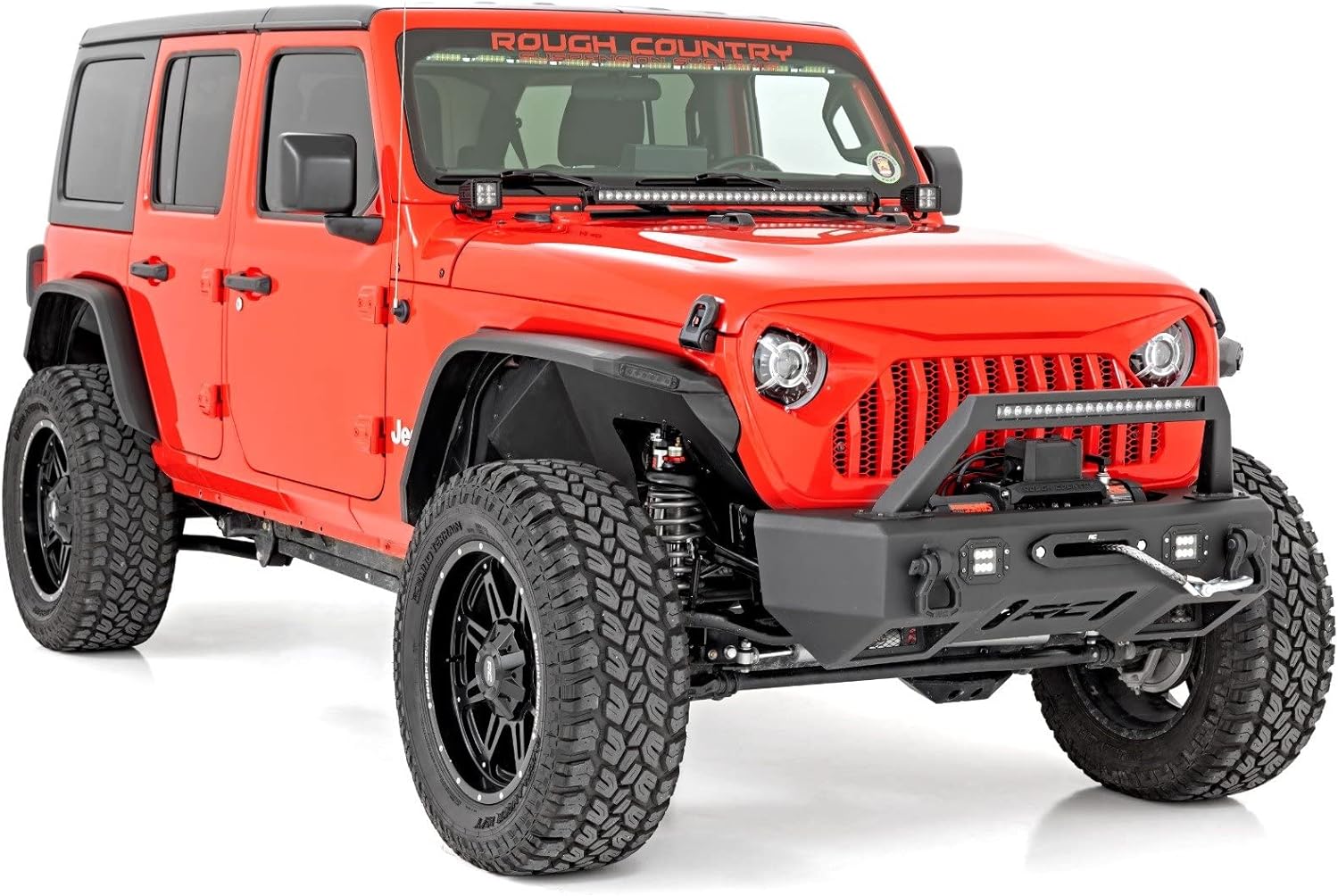 Rough Country High Clearance Fender Flares for 18-24 Jeep Wrangler JL - 99036