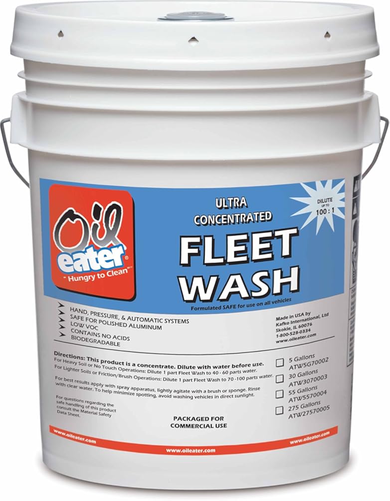 Oil Eater ATW5G70002 Fleet Wash - 5 Gallon, colorless