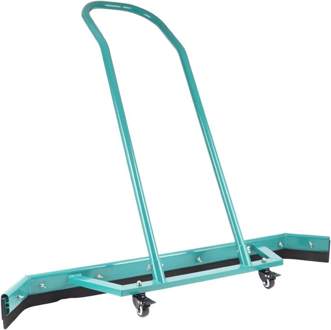 Floor Water Remover Squeegee Broom for Indoor Outdoor, Sport Tennis Court Squeegee Rain Sweep with EVA Foam Blade,Outdoor Squeegee Dew Broom Floor Water Sweeper with Wheels(Green)