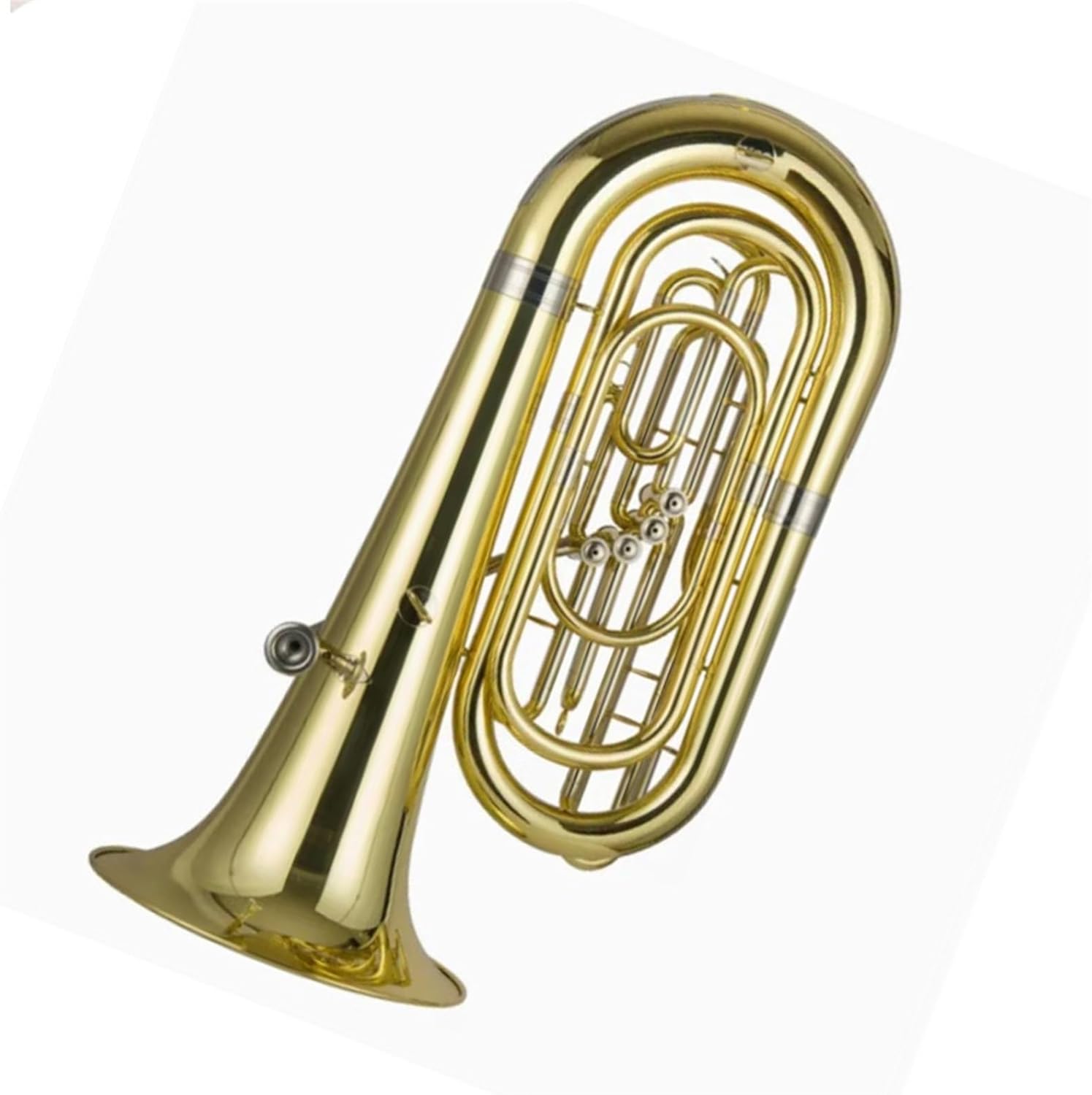 Beginner euphonium Four-key Trombone B Flat Key Beginner Playing Lacquered Brass Instrument