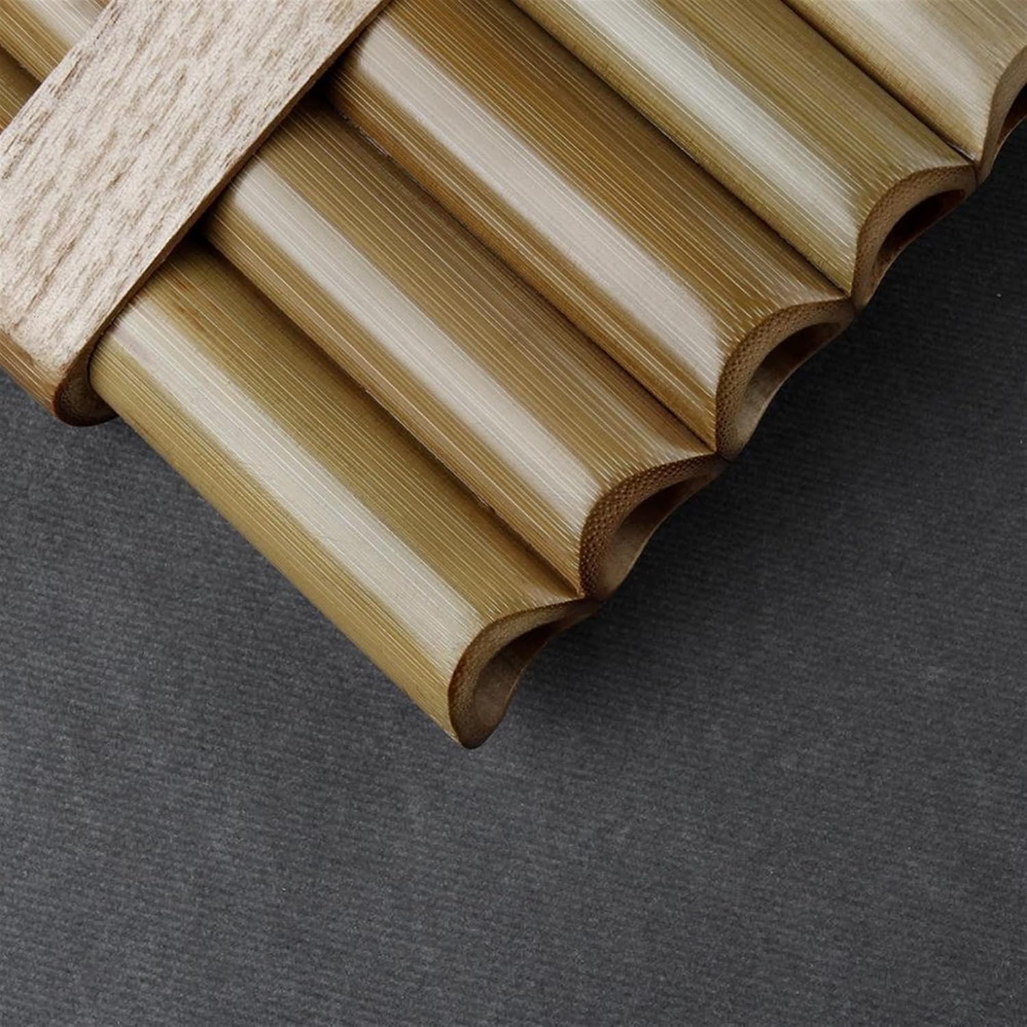 TSTS Beginner Pan Flute 15 Pipes G Key Pan Pipes Woodwind Instrument Traditional Musical Instrument Bamboo Pan Flute (Color : Left-Hand)