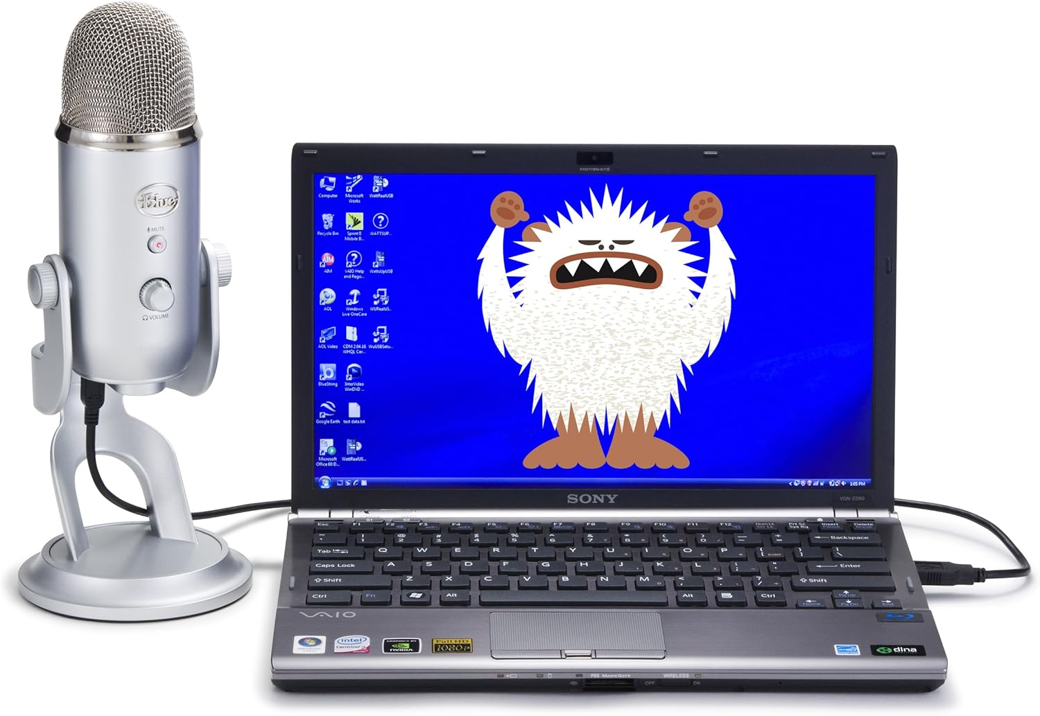 Blue Yeti USB Microphone, Silver (Renewed)