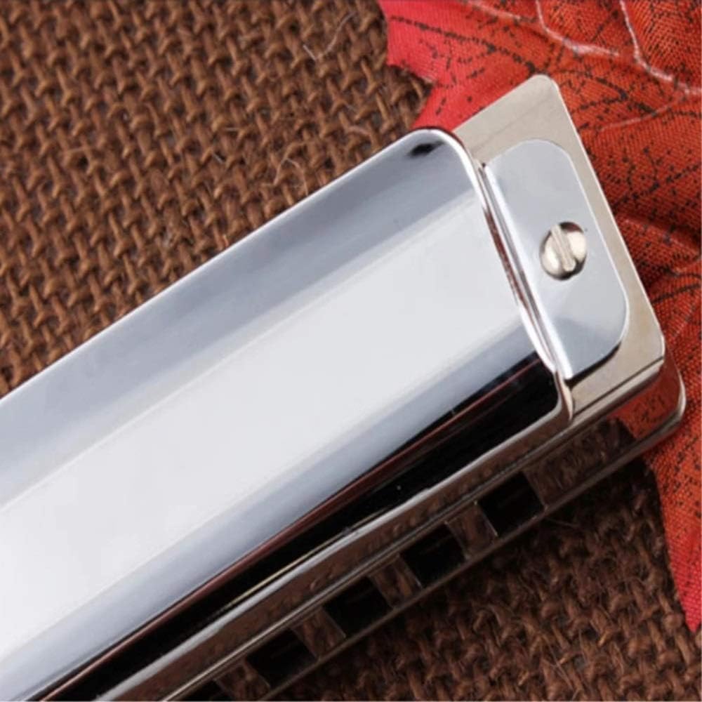Harmonica Diatonic 10 Hole T006 Harmonica Brass Comb Reeds Mouth Organ Key C Blues Harp Musical Instruments (Color : Key EB)