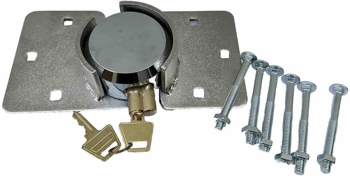 Puck Lock Solid Steel Hidden Shackle Lock & Hasp Solid for Anti-Theft Safeguard