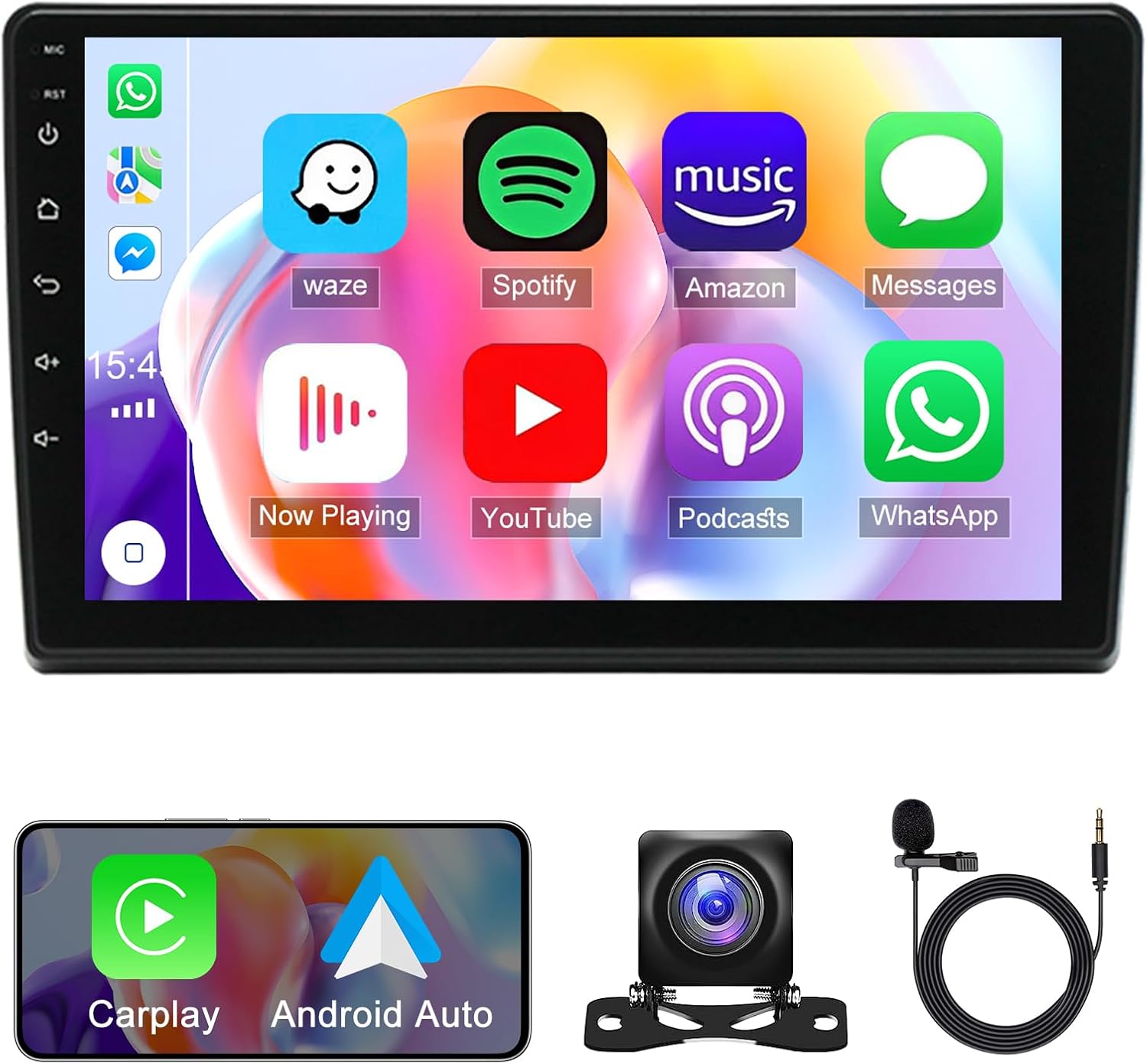 10.1 Android 13 Car Radio Stereo for GMC Acadia 2007-2012,for Chevrolet Traverse 2008-2012,for Buick Enclave 2008-2012 with CarPlay Android Auto Car Audio Receiver GPS Bluetooth AHD Backup Camera