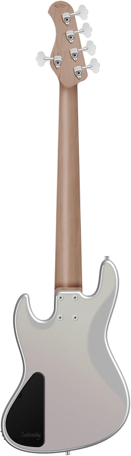 Sadowsky MetroExpress Vintage M 5-string Bass Guitar - Solid Silver Metallic, Morado Fingerboard