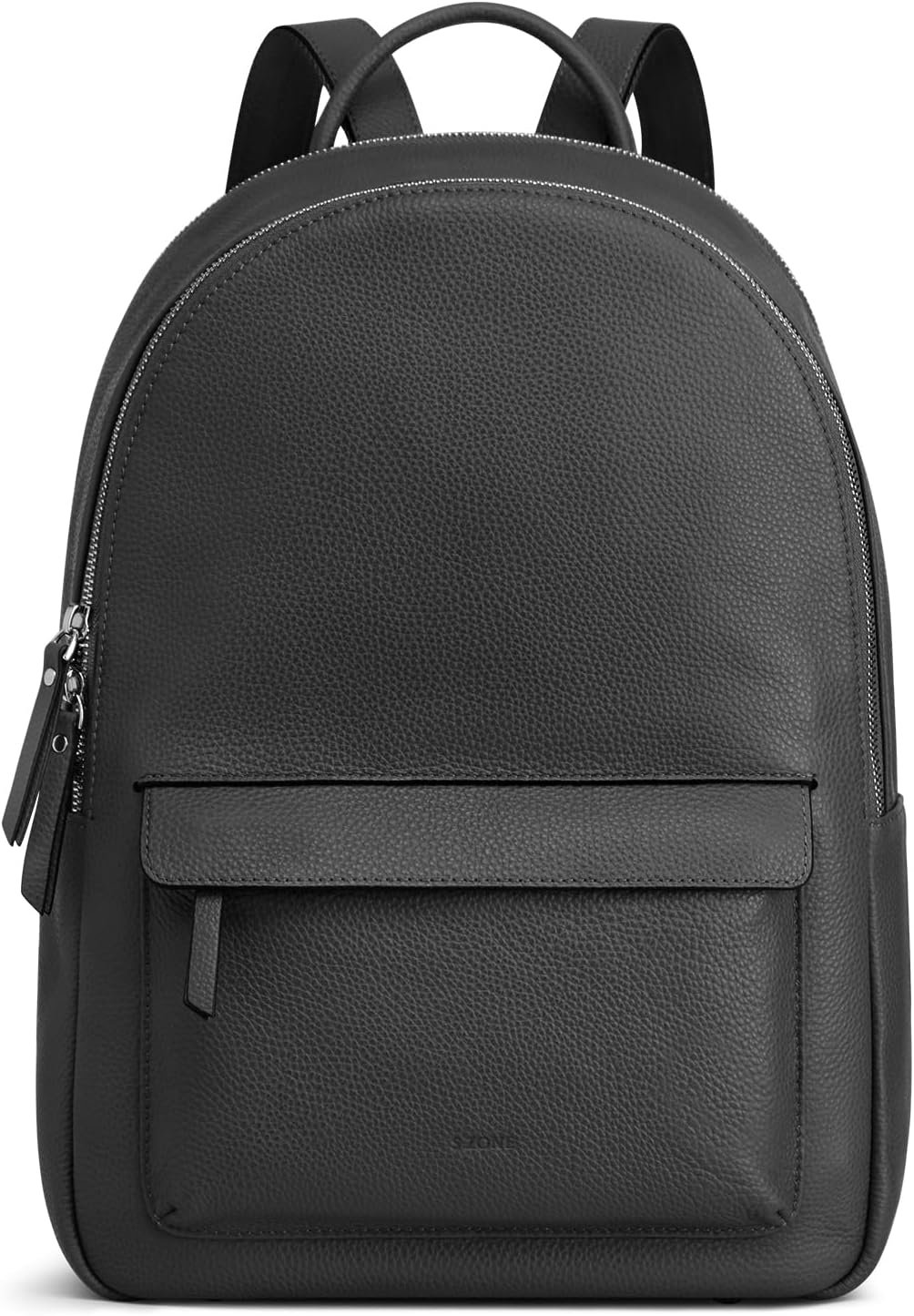 S-ZONE Genuine Leather Backpack Purse for Women Travel Backpack Classic Work Shoulder Bag Business Daypack Adjustable Straps Medium