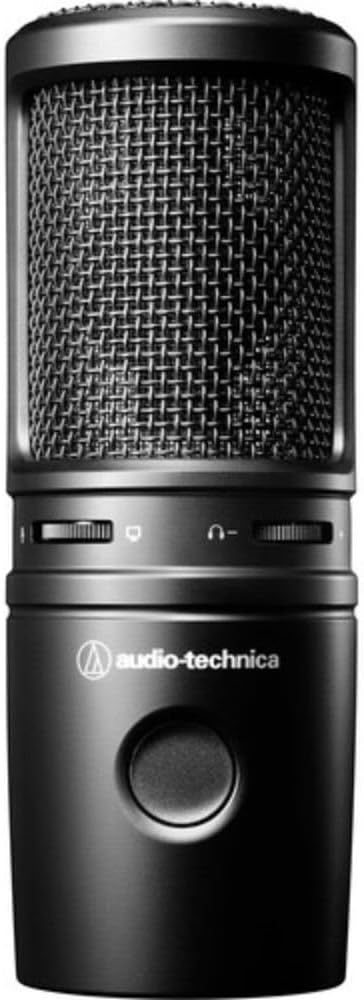Audio-Technica AT2020USB-X Cardioid Condenser USB Microphone Bundle with Polsen HPC-A30-MK2 Monitor Headphones & Pop Filter
