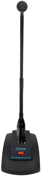 WordSentry XLR Gooseneck Microphone with 48 Volt Phantom Power - Professional Uni-Directional High-Fidelity Audio, Adjustable Flex Arm, Durable Metal Construction, Heavy Duty Base