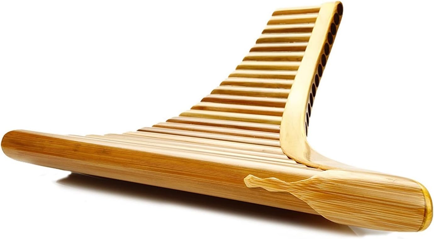PanPipes Woodwind Instrument 22 Pipes G Key Pan Flute Pan Pipes Woodwind Instrument Bamboo Pan Flute (Color : Left-Hand)