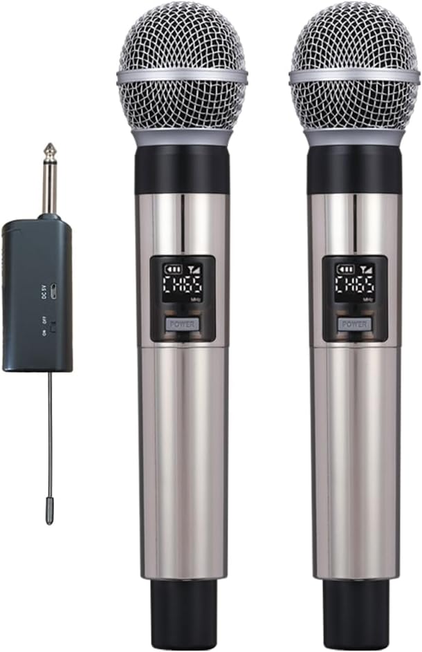 KXM G6 Portable Rechargeable Wireless Microphone System Handheld Headset for Teaching Speech Singing Karaoke Meeting Party (G6-KM1)