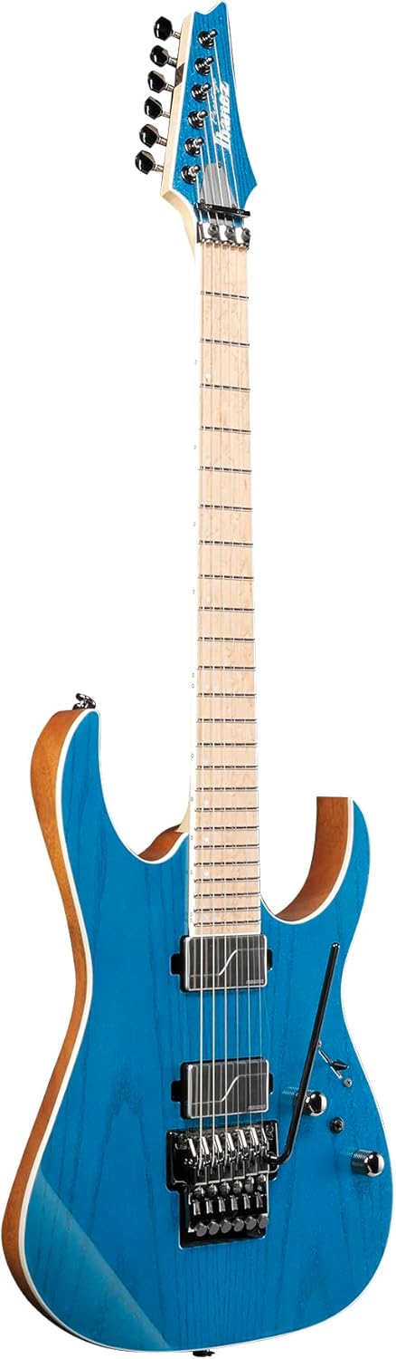 Ibanez RG5120M RG Prestige Electric Guitar - Frozen Ocean Bundle with Hardshell Case, Tuner, Cable, Picks, Austin Bazaar Instructional DVD, and Polishing Cloth