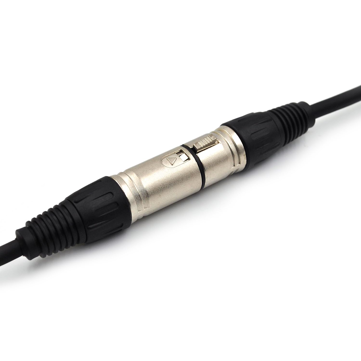 (4-Pack) 50 Foot, XLR Microphone Cable 3-pin XLR Speaker Cable Male to Female Balanced Mic Cable, Black