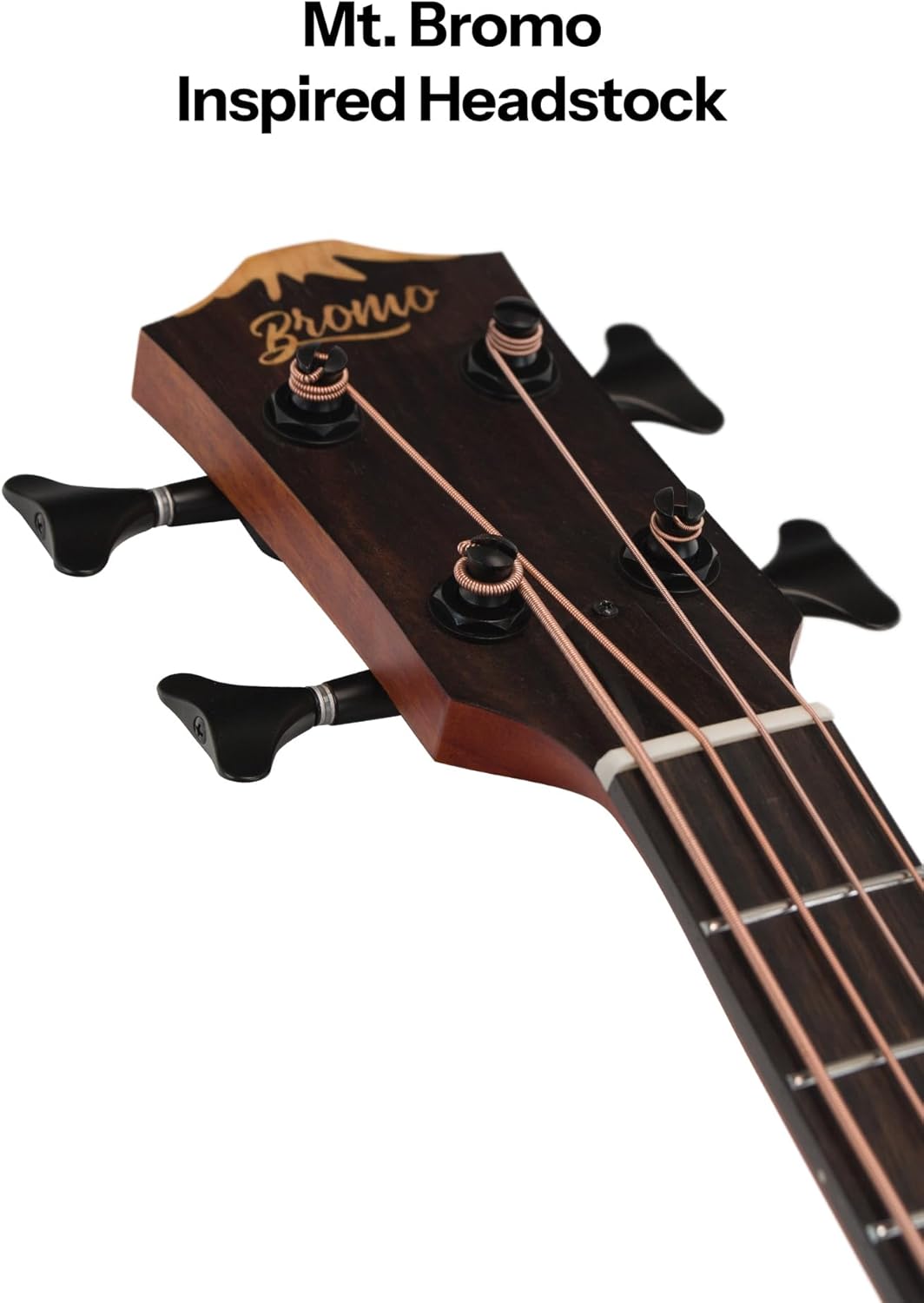 Bromo BAT 8E SG Solid Top Dreadnought Acoustic Bass Guitar
