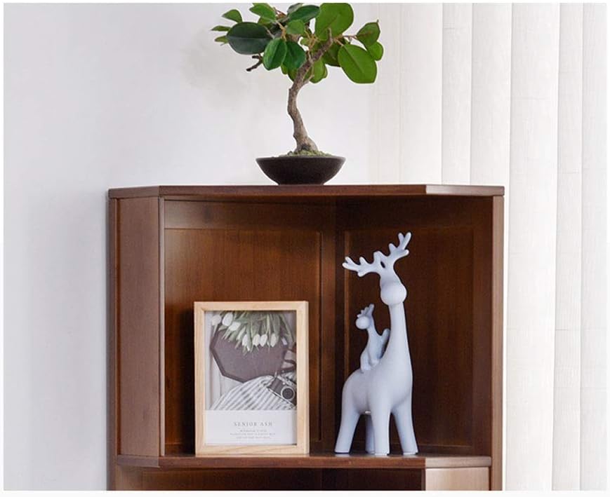 Bookcase Storage Rack Vertical Cabinet Bookshelf Wall Corner Bookshelf 3-story Floor-to-ceiling Bookcase Suitable for Office Bedroom Living Room Storage Shelf Display Shelf Bookshelves Open Display Sh