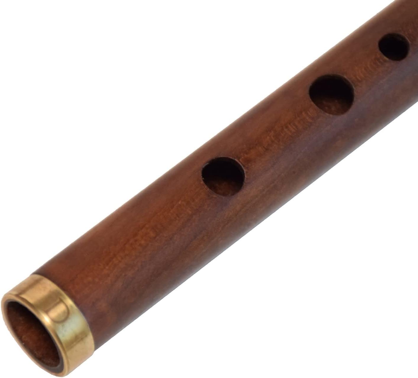 Wooden Whistle iVolga VD-01 key of D Great Sound Hand Carved Stabilized Wood Flute Folk Wind Music Instrument Woodwind Handmade Brown