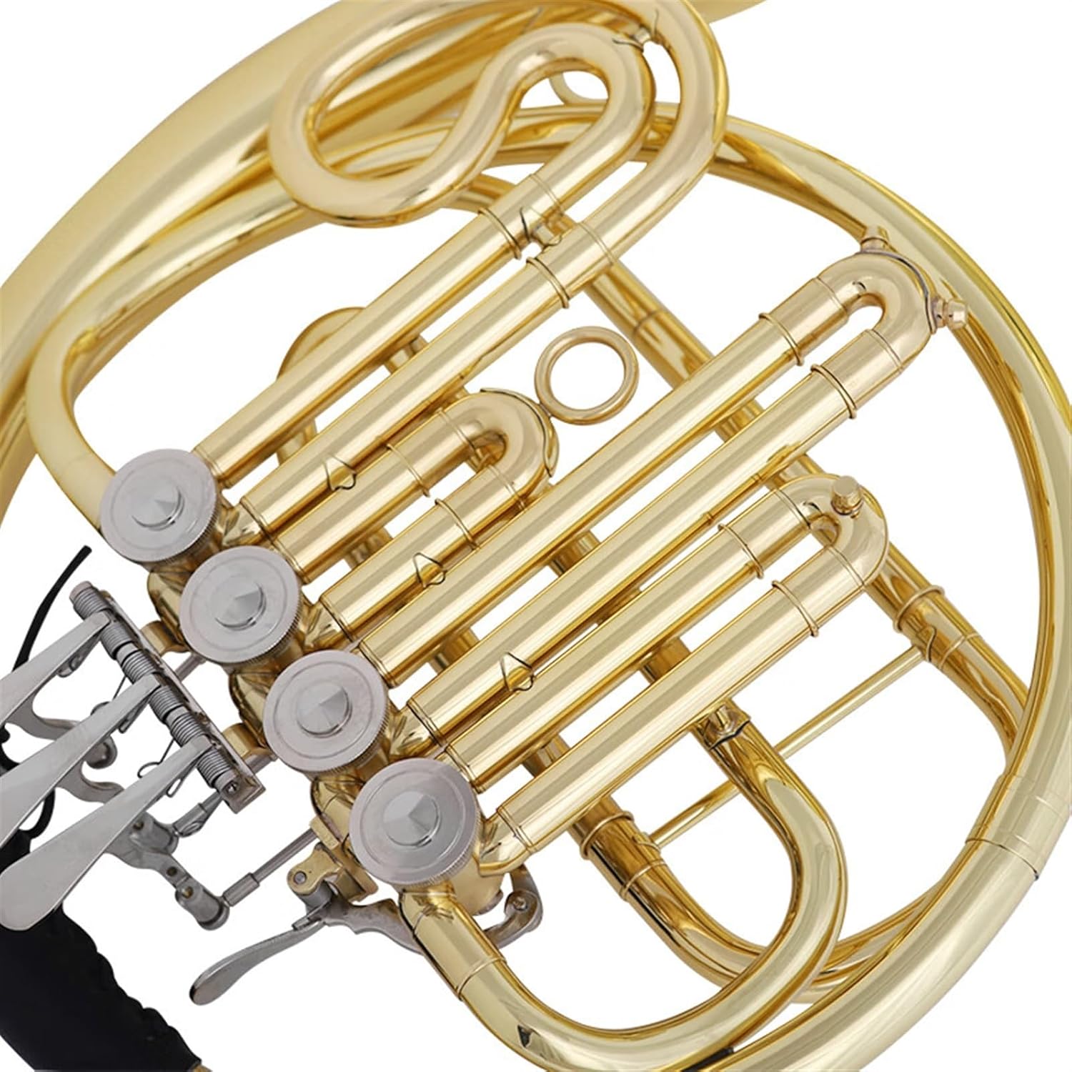 Brass French Horn French Horn Instrument Four-key Single Performance Test B Flat Tune Universal For Adults