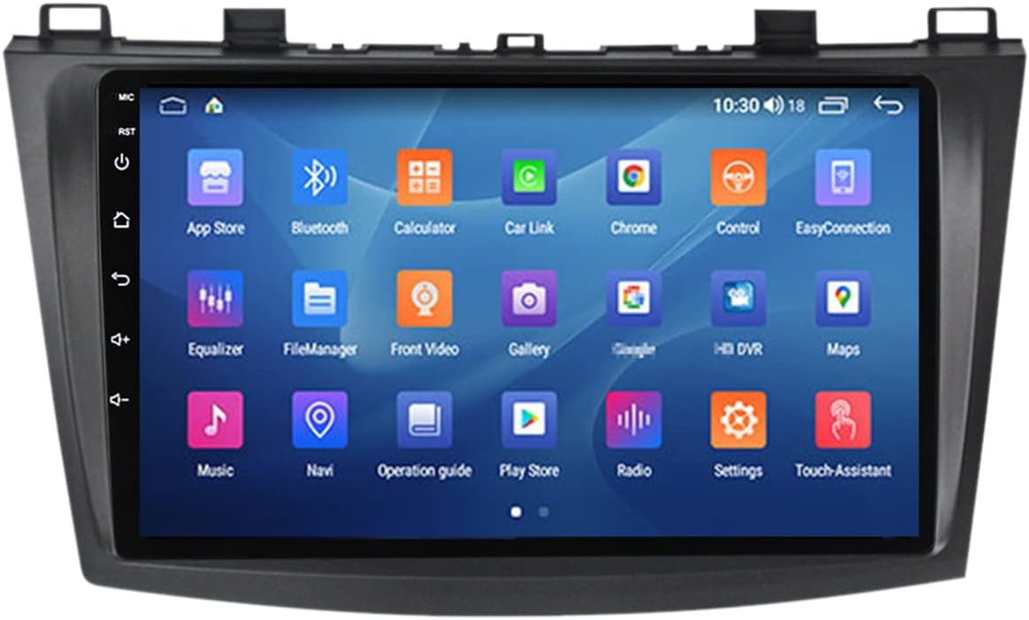 Car Multimedia MP5 Player Double Din, Bluetooth Audio and Calling, 9 Inch IPS Touchscreen Monitor, USB, FM Radio Receiver, Rear View Backup Camera, for Mazda 3 BL 2009-2013