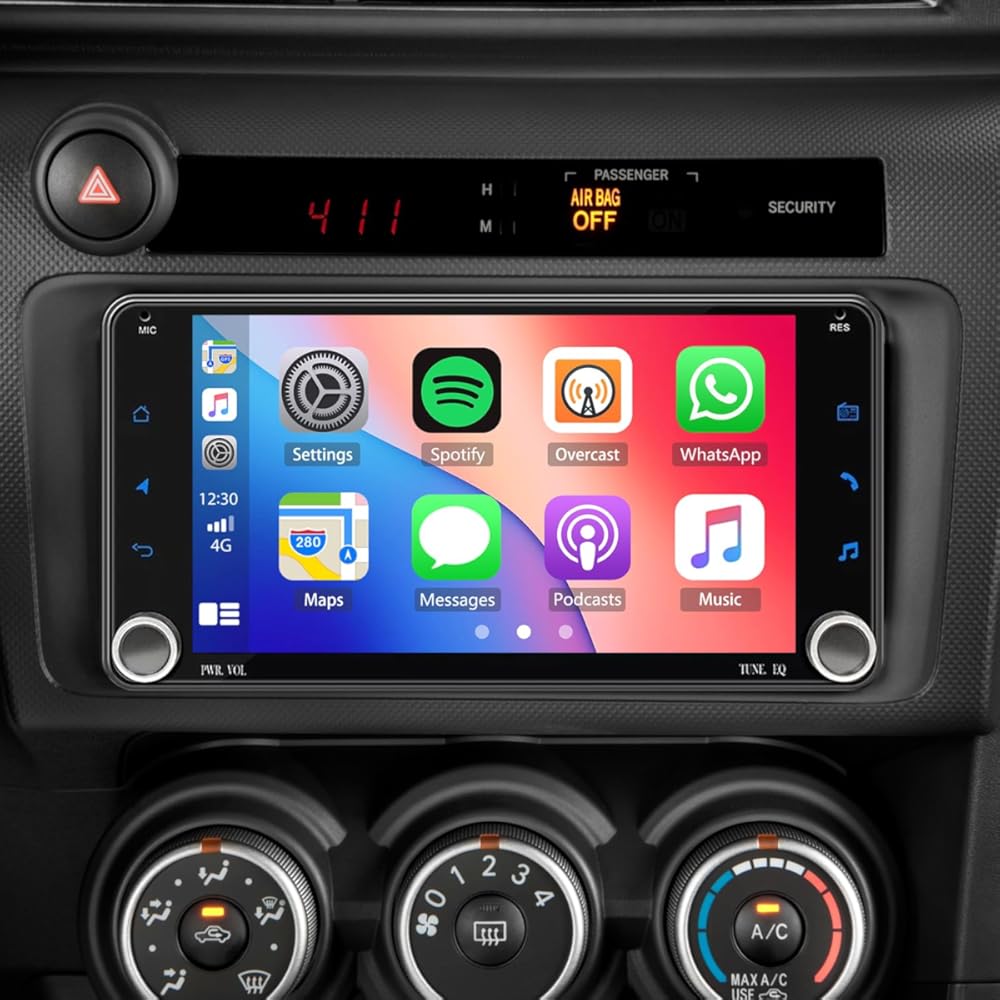 Android 15 Double Din Car Radio Stereo for Scion tC 2011-2016 w/Wireless Carplay and Android Auto, 2G+64G 7 inch Touch Screen Car Stereo WiFi GPS Bluetooth Head Unit SWC + AHD Backup Camera