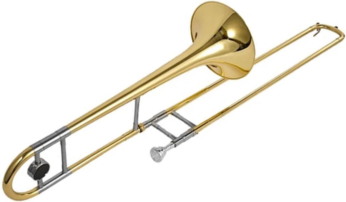 Adult Trombone Instrument B Flat Trombone Instrument Lacquered Gold Tenor Transposed(1)