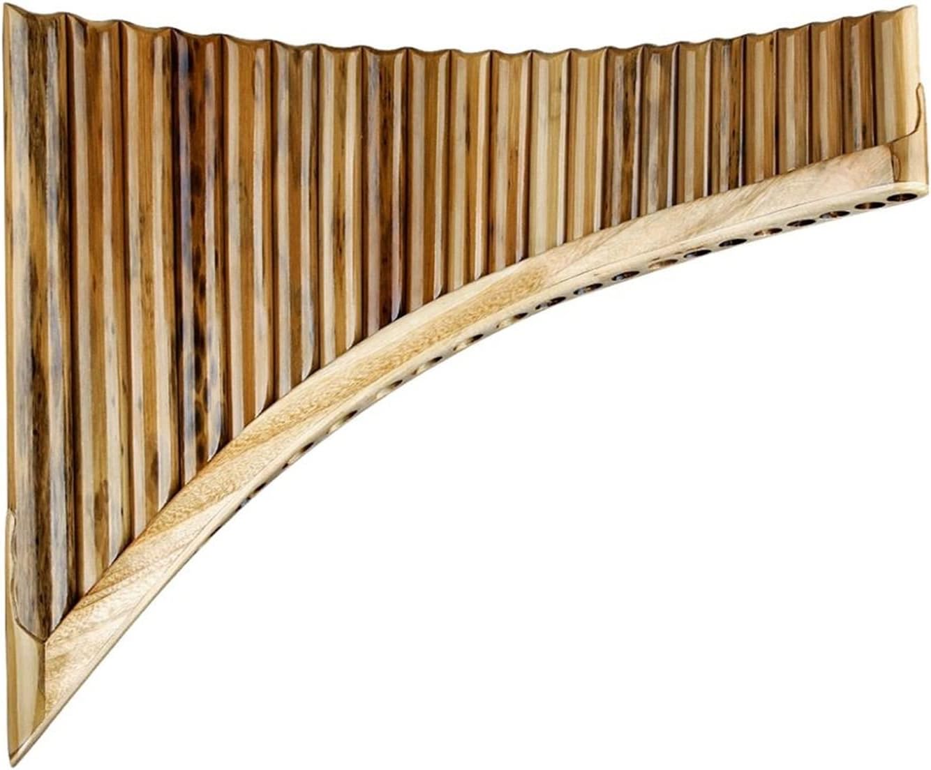 22 Pipes G Key Pan Flute Pan Pipes Woodwind Instrument Traditional Musical Instrument Water-Bamboo Spots Pan Flute (Color : Left-Hand)