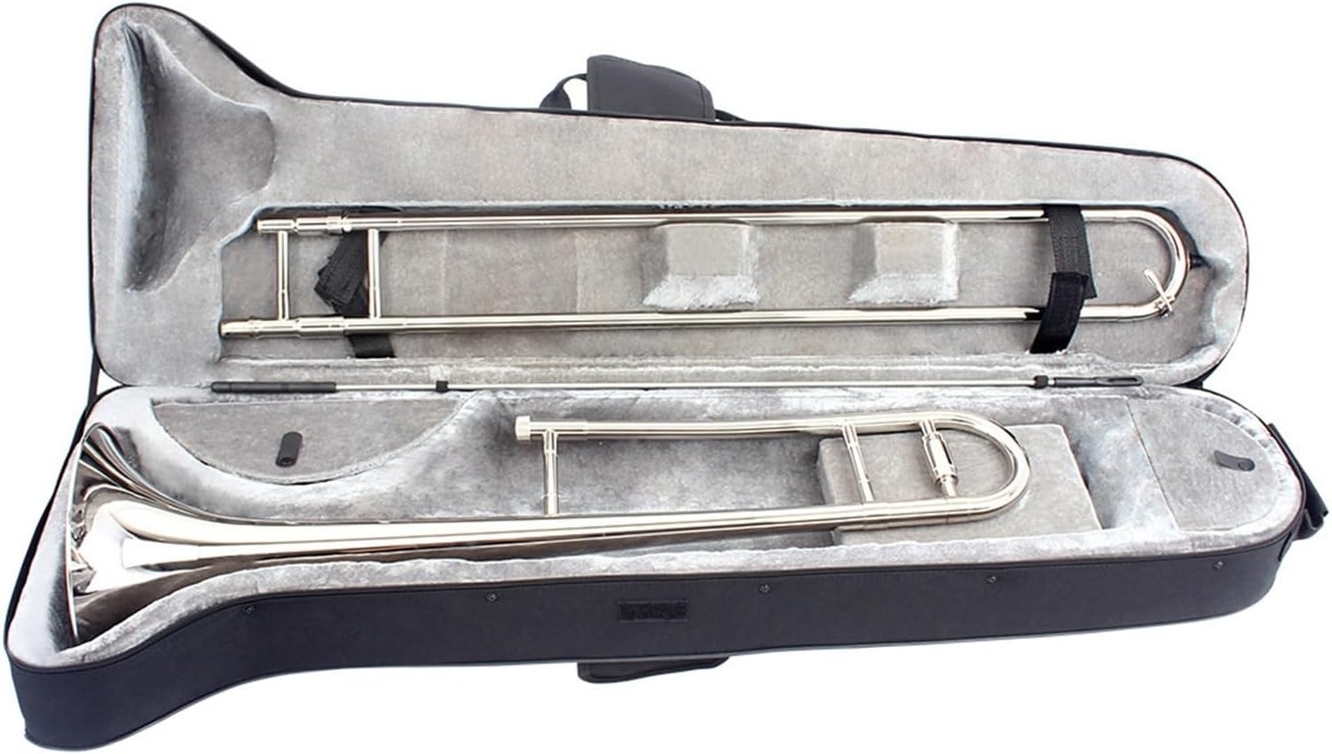 Adult Trombone Instrument Professional Alto Trombone B Flat Key Brass Silver Nickel Plated Instrument For Beginners