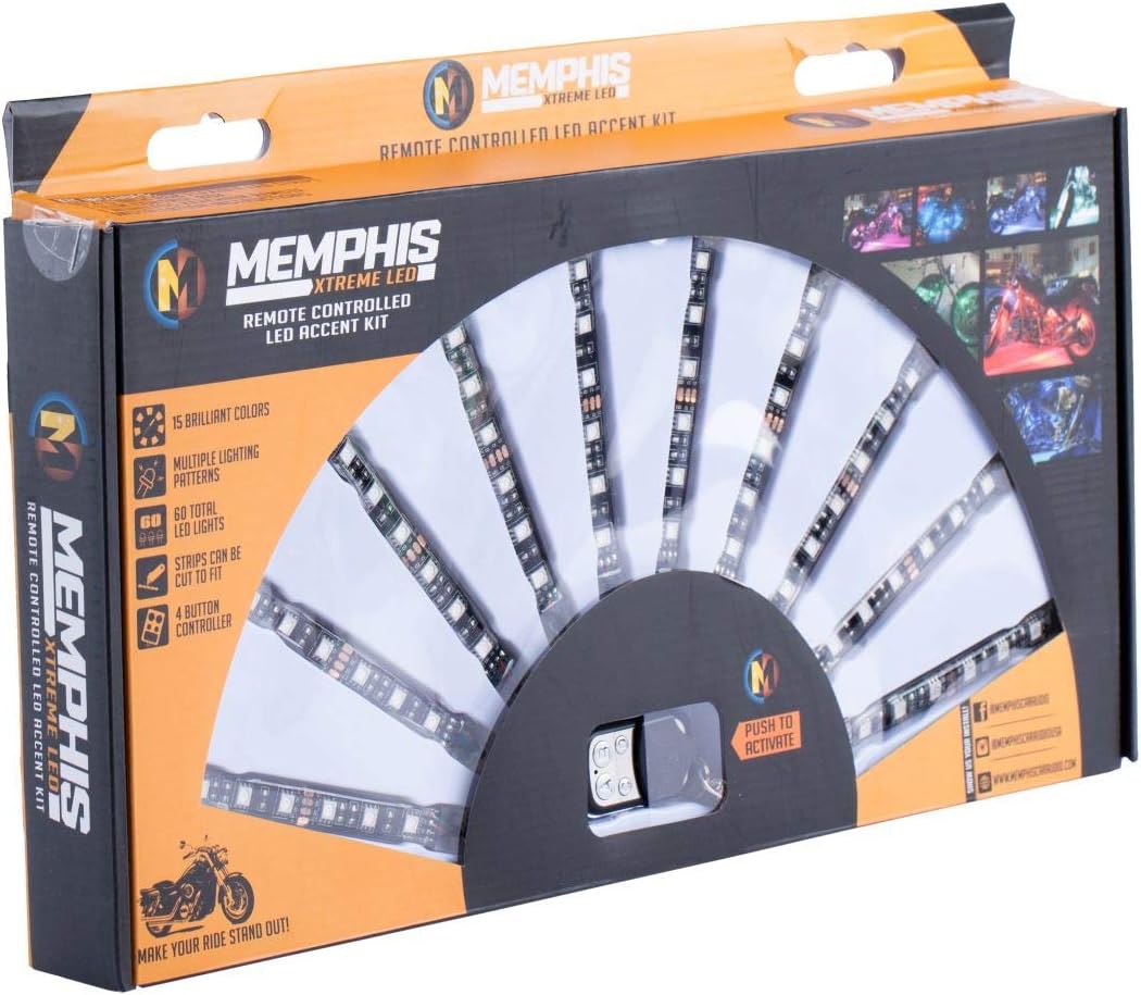 Memphis Audio MXALEDFOB Xtreme LED Remote Controlled LED Accent Light Kit
