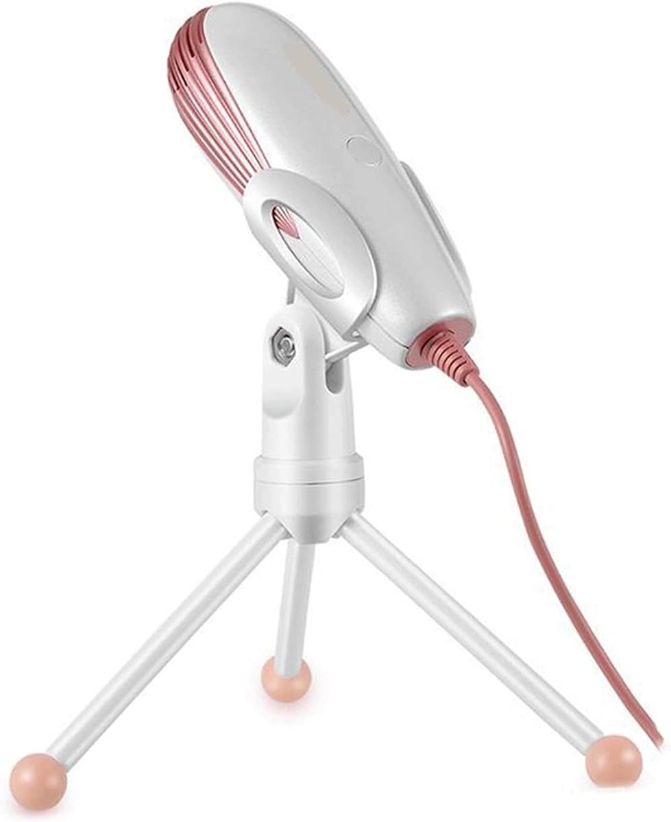 Studio Microphone, 3.5mm Desktop Gaming Mic Kit with Tripod Stand Condenser Mic, for Gaming, Voice Overs and Streaming