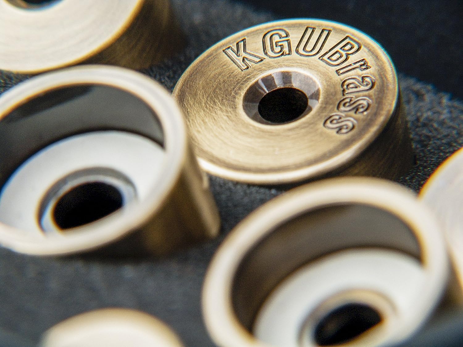 Trumpet Trim Kit for improving the sound. For all Yamaha & Stomvi trumpet. Custom made KGUBrass (HEAVY, Antique Bronze Lacquer)