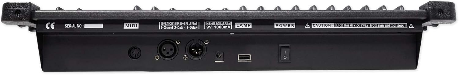 Rockville ROCKFORCE Bundle: 384 Channel DMX Light/Fog Controller with MIDI Control, RRB40 4U Rack Bag with 12