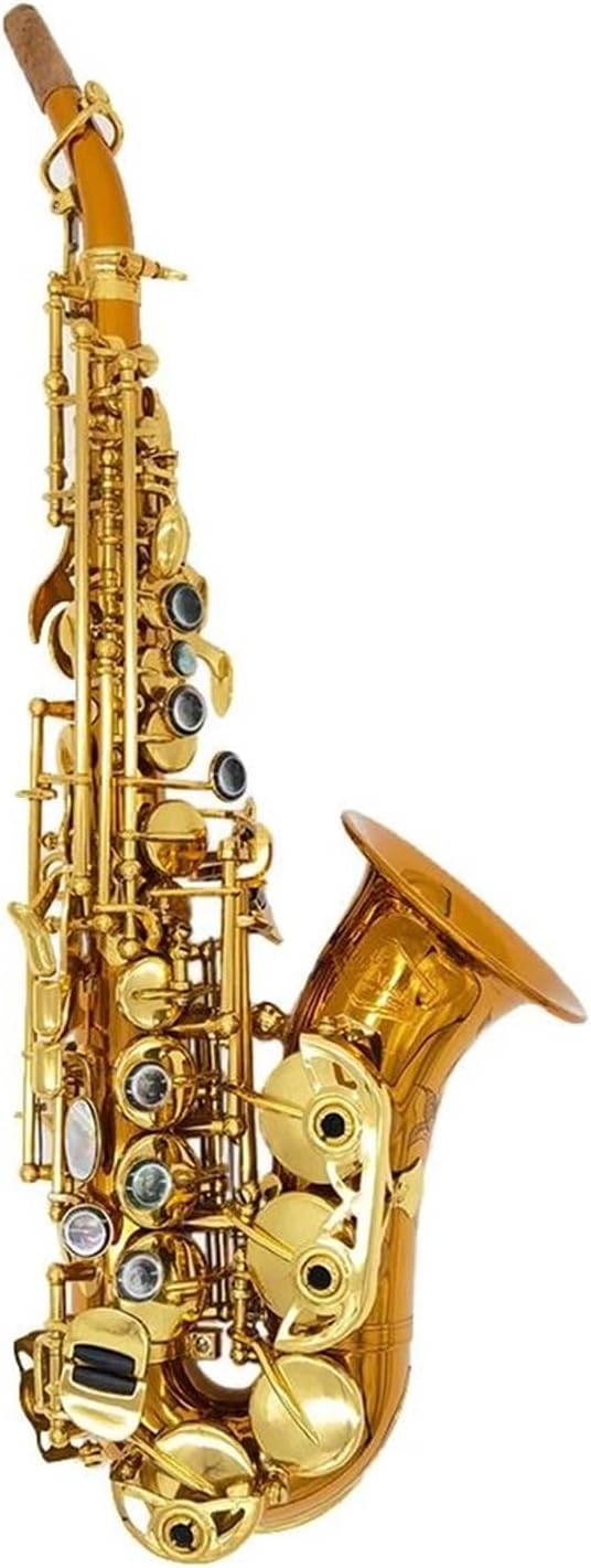 Professional Saxophone Curved Pipe Soprano Saxophone Playing Practice Woodwind Instruments
