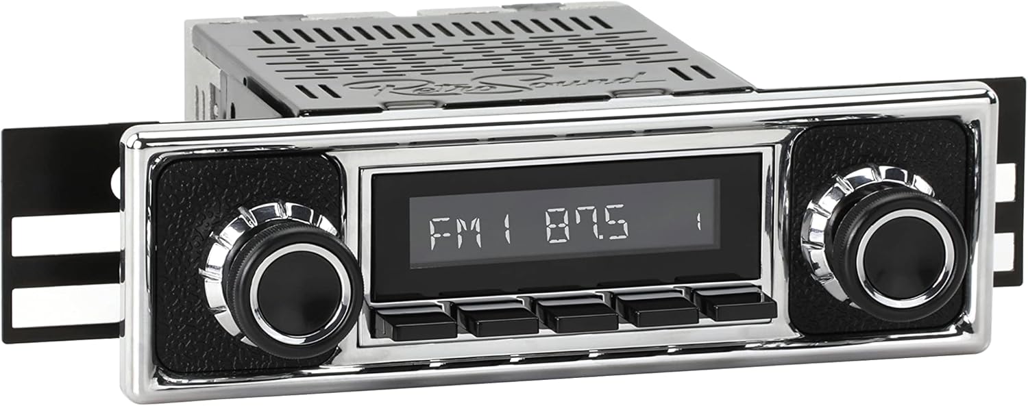 Retro Manufacturing LCB-308-409-39-78 Long Beach Radio for Classic European Vehicles, 1 Pack