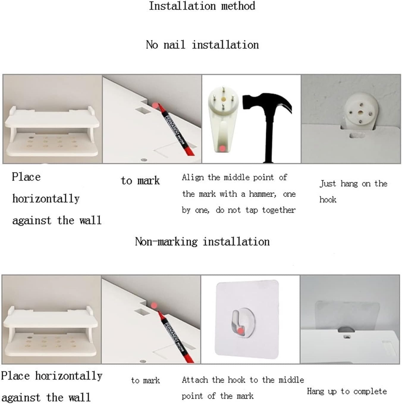 Wall Mount Shelves, Floating Shelf Wall-Mounted TV Stand, Floating Cable Box Shelf, Floating Wall Mount Shelf (Color : B)