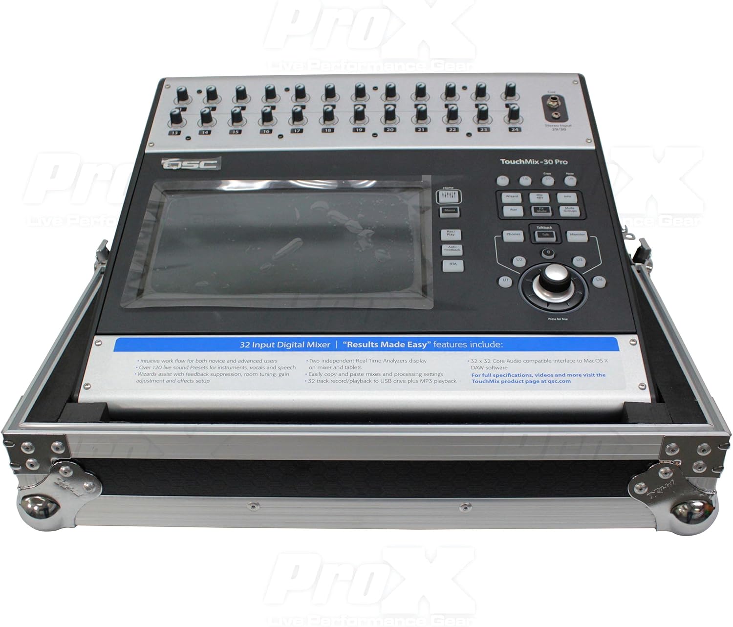 ProX XS-QSCTMIX30 ATA Digital Audio Mixer Flight Case for QSC TOUCHMIX 30 Console