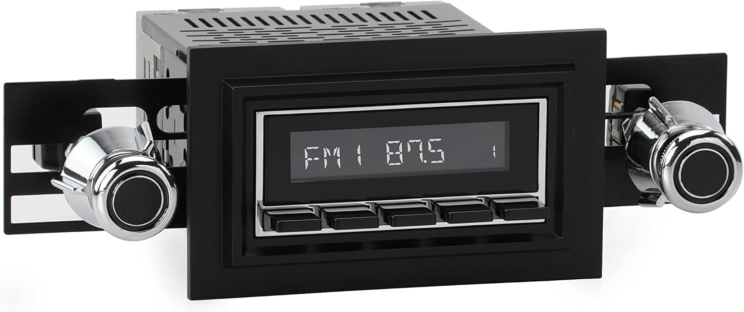 RetroRadio Compatible with 1968-79 Ford F-Series Truck with Deluxe 8-Track Factory Radio Features Include Bluetooth, AUX, AM/FM LACB-M1-221-55P-75PF2