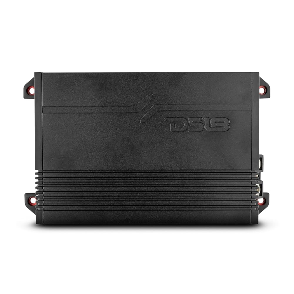 DS18 G700.2D Full-Range Class D 2-Channel Amplifier 700 Watts Max Power 2 Ohm Stable, Bridgeable at 4 Ohm - Low/High Level Inputs - Small and Powerful Car Amplifier for Stereo Sound Systems (Renewed)