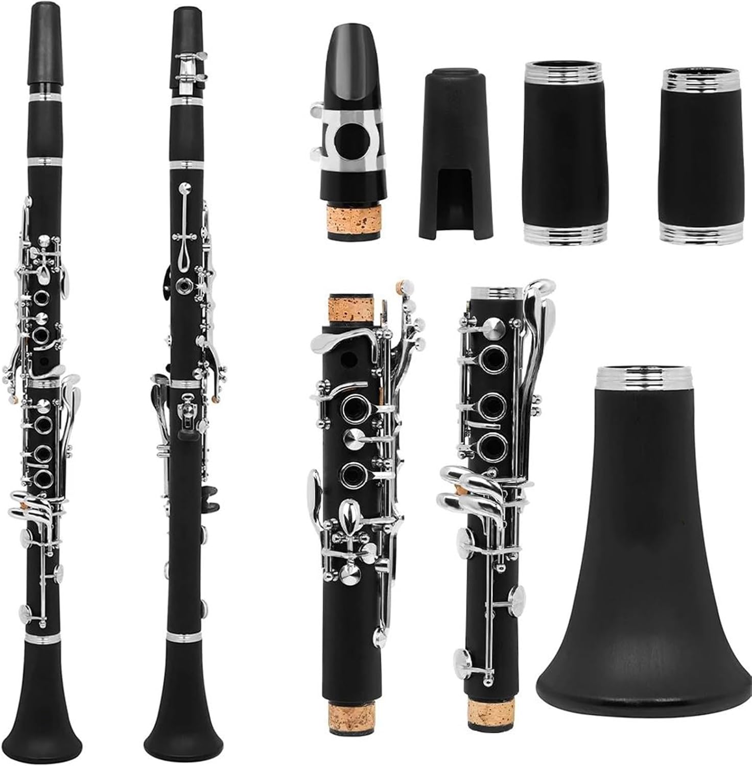 Clarinet Musical Instruments Clarinet BB 17 Key 6 Ring Clarinet Black Tube Portable Bakelite Clarinet Professional Woodwind Instrument