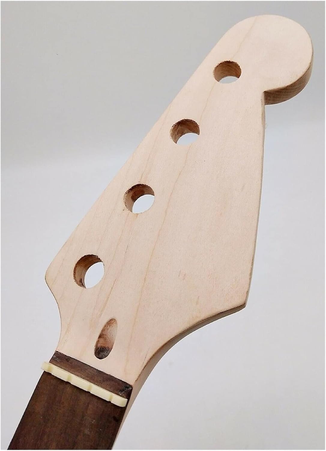 ZUZU Fretless Maple 20 Fret Neck for Electric Bass Guitar Neck Parts Replacment Unfinished Guitar Neck