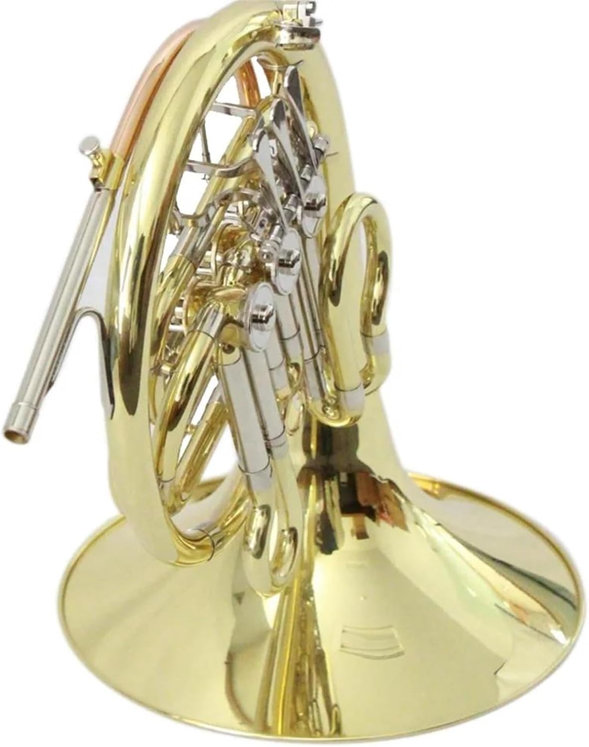 Brass French Horn Bb 3 Key Single Gold French Horn