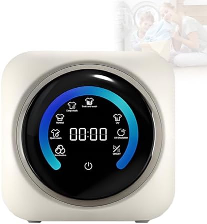 2 in 1 Mini Portable Washer and Dryer Combo - 3.5L Compact Front Drum Washing Machine for Small Clothes, Underwear, Socks - Ideal for Desktop Use, Space-Saving Solution