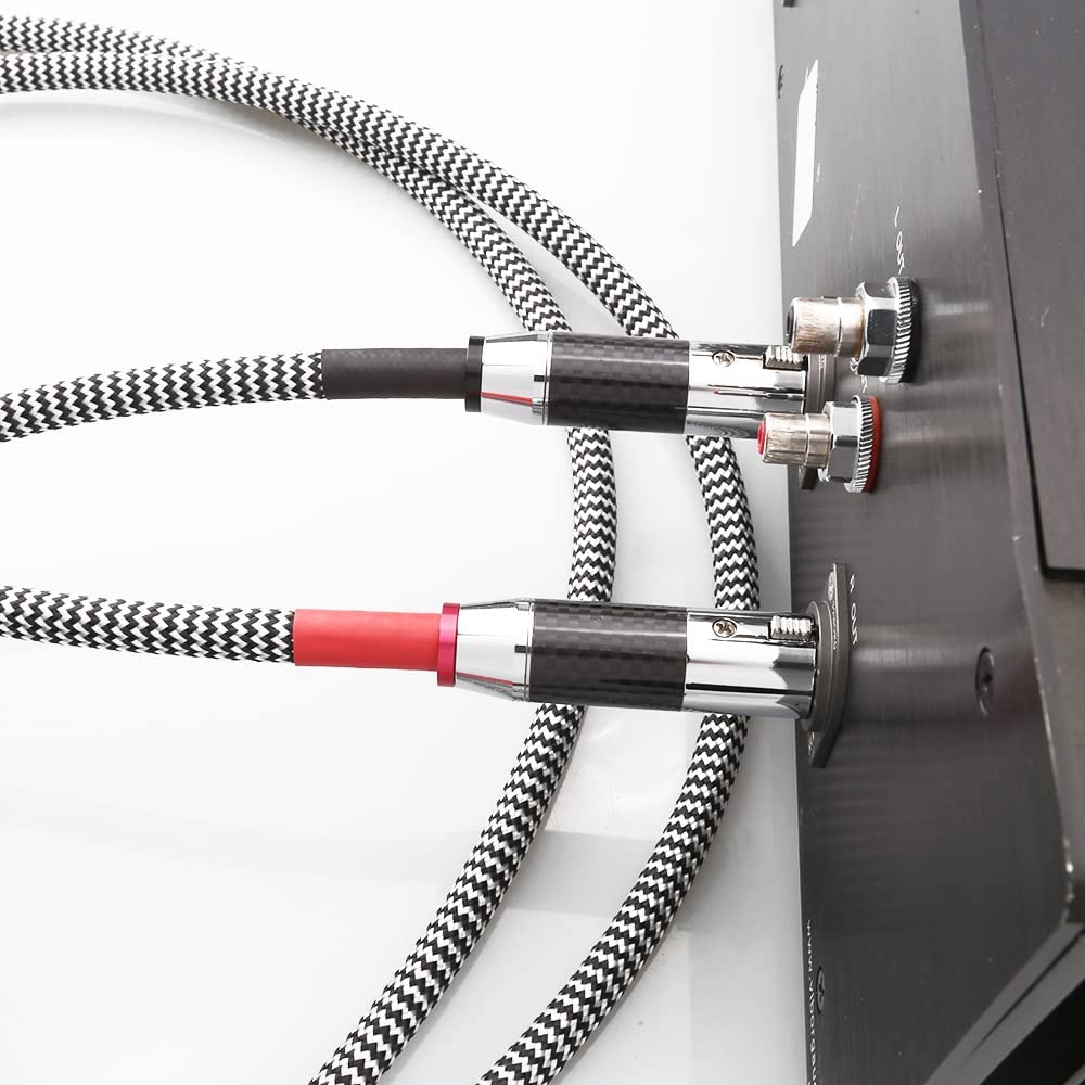 Balanced Audio 2RCA Male to Dual XLR Male Connections Cables 3M/10FT Audiophile HiFi Interconnect for Home Theater, Amplifiers, and Hi-Fi Systems