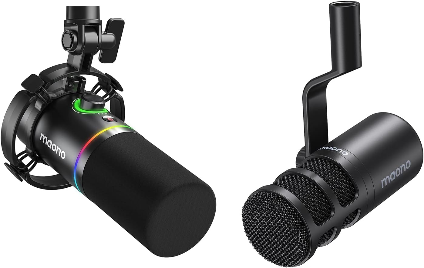 MAONO PD200X Dynamic Microphone with PD100 XLR Microphone Bundle for Podcast, Studio, Streaming, Recording, Vocal