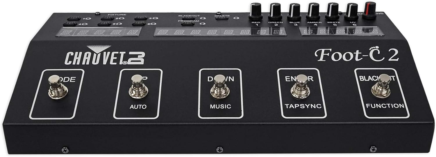 Chauvet DJ Foot C-2 36-Channel DMX Foot Controller w/MIDI Input w/Display+Fogger