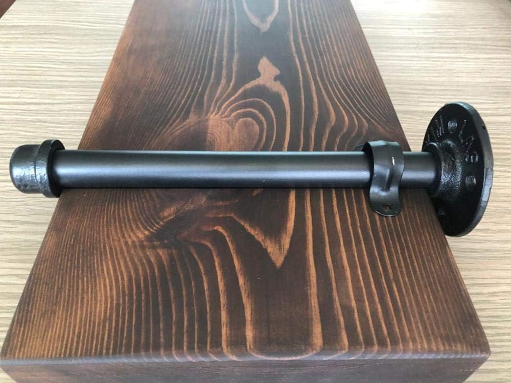 Industrial Floating Shelves Wall Shelf - Floating Shelves Wood Wall Mounted, Hanging Shelves, Floating Shelves Rustic, with Pipe Hardware Brackets (Set of 2) 1.5'' X 7.5'' (Early American, 36'')